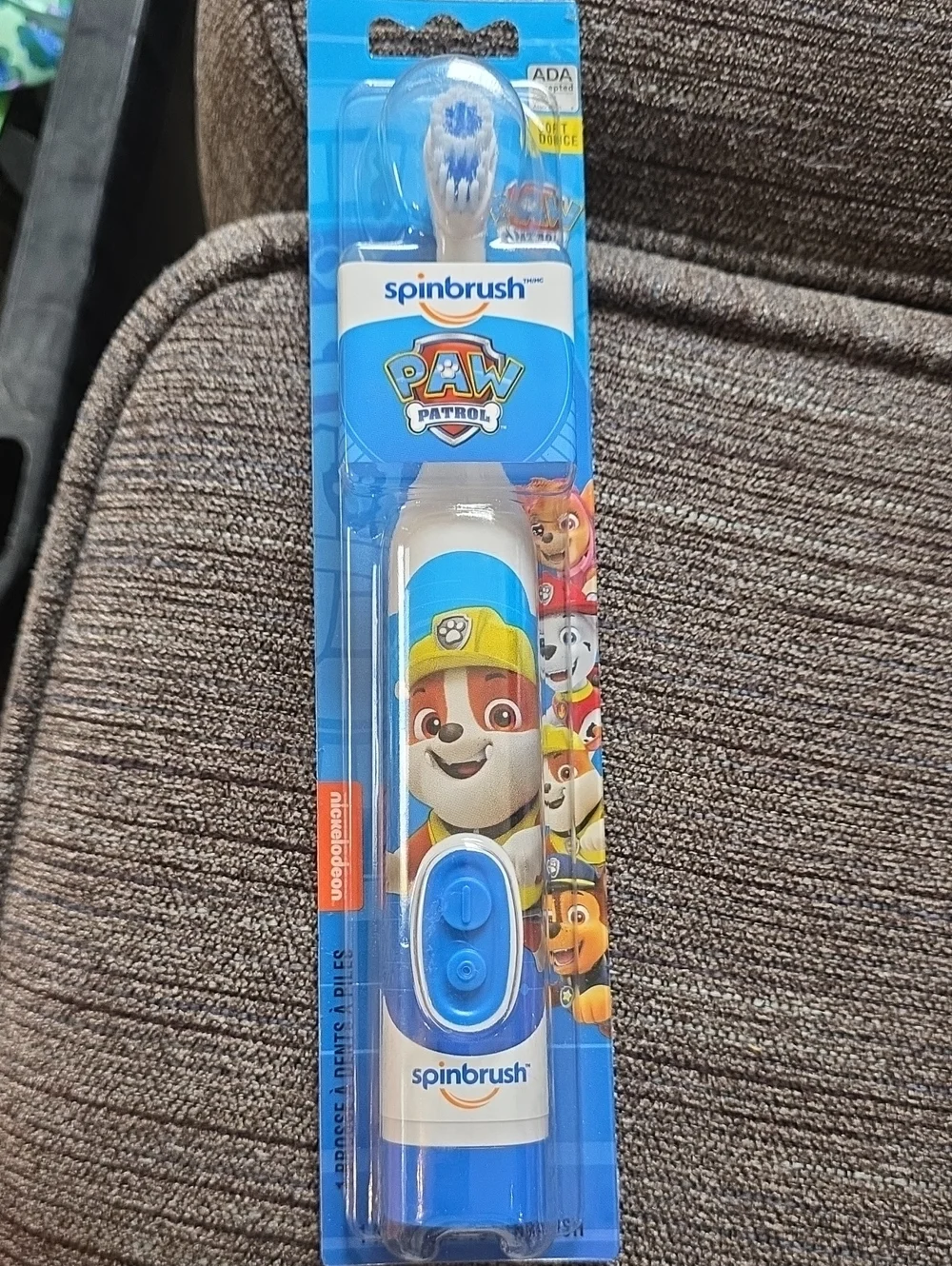 Spinbrush Paw Patrol Kids Electric Toothbrush - Blue & Red Marshall & Rubble